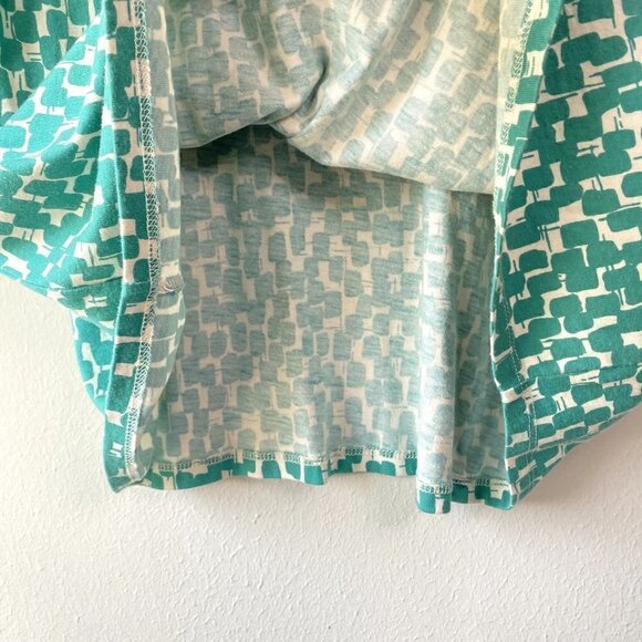 Boden Geometric Casual Weekend Dress Green 8 - Picture 5 of 10